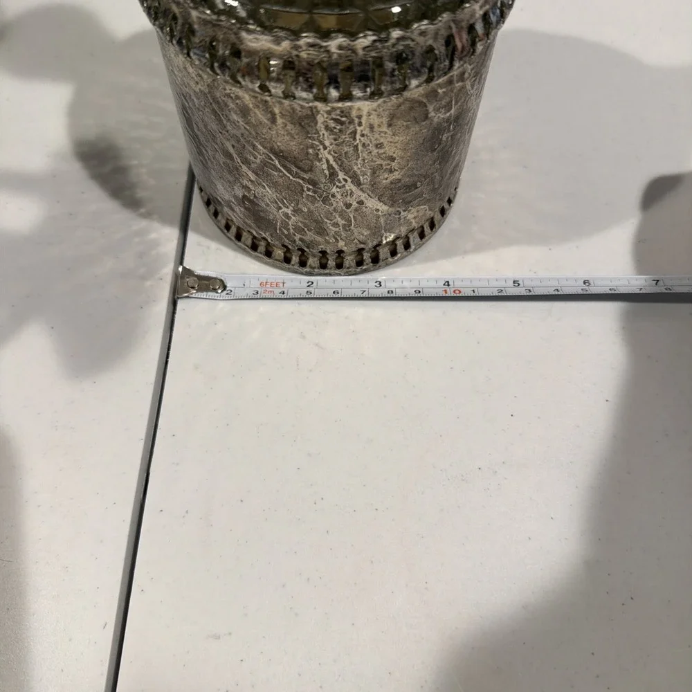Vtg Gales of Sheffield England Silver Plate‎ Crystal Decanter Bottle No Top